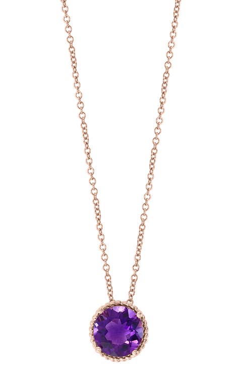 Amethyst Pendant Necklace