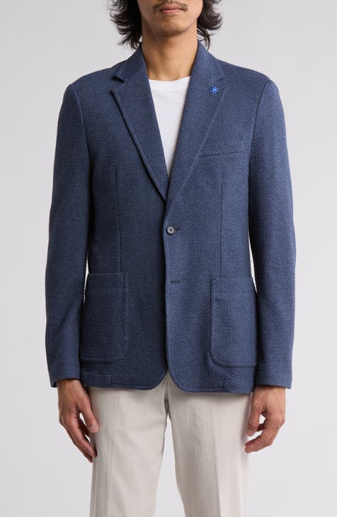 Abrigo deportivo texturizado de dos botones