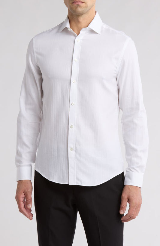 Slim Fit Cotton Dress Shirt (Regular, Big & Tall)