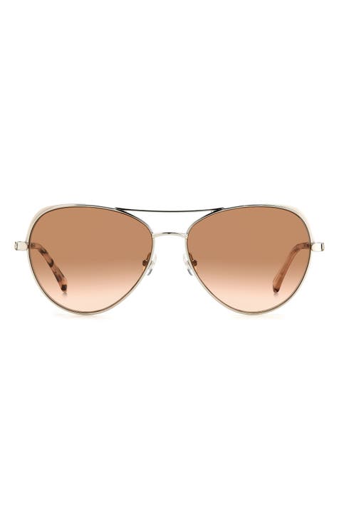 gafas de sol de aviador redondas degradadas katalina 59 mm