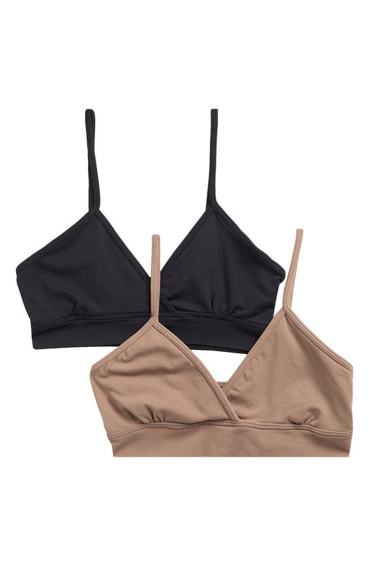 Set of 2 Skin Soft Smoothing Kyla Crossover Bralettes