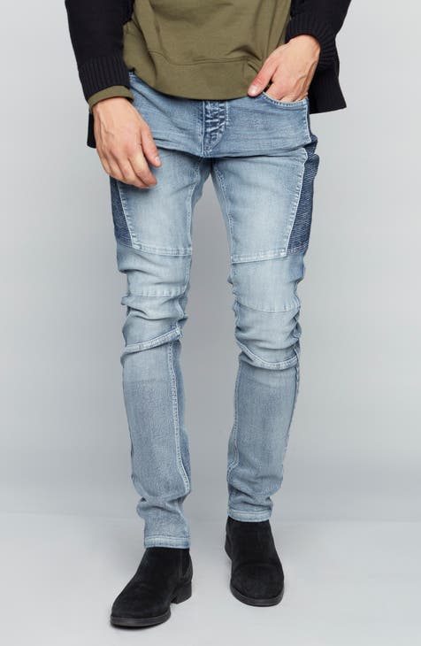 Jeans Slim Leg Moto Stitch