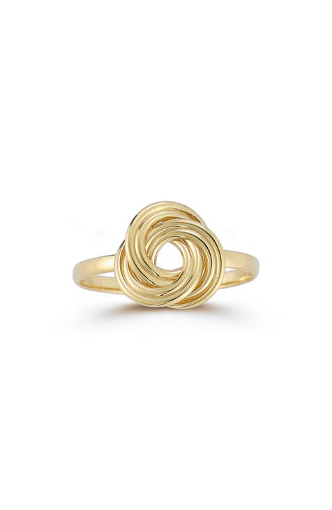 Anillo Nudo de Amor de Oro de 14K