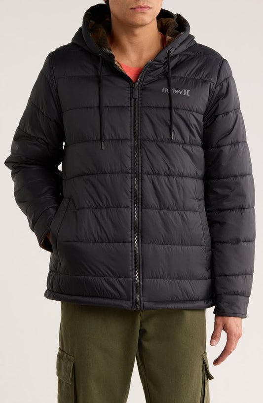 Kersta Plaid Reversible Hooded Jacket