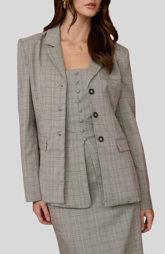 Plaid Blazer