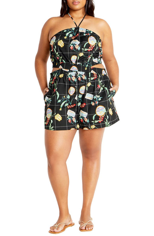 Almay Halter Romper (Plus)