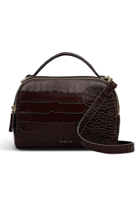 Elm Avenue Small Croco Embossed Crossbody Bag