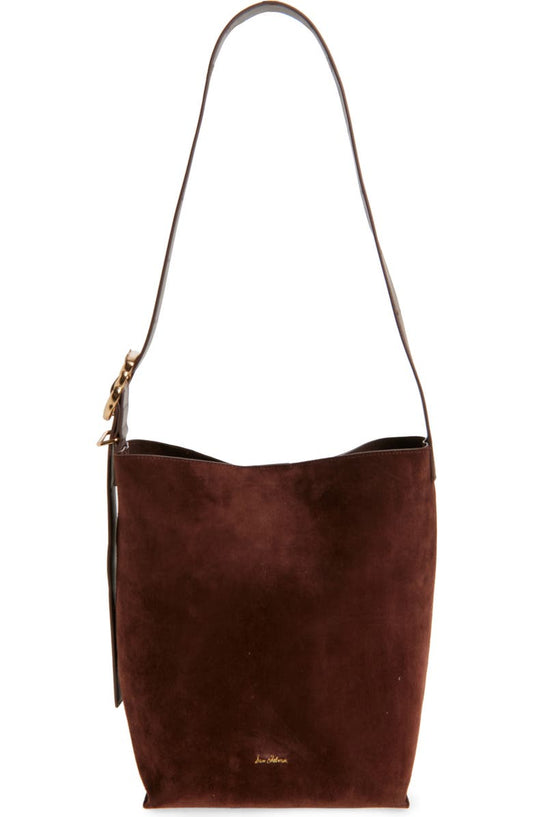 Saige Suede Bucket Shoulder Bag