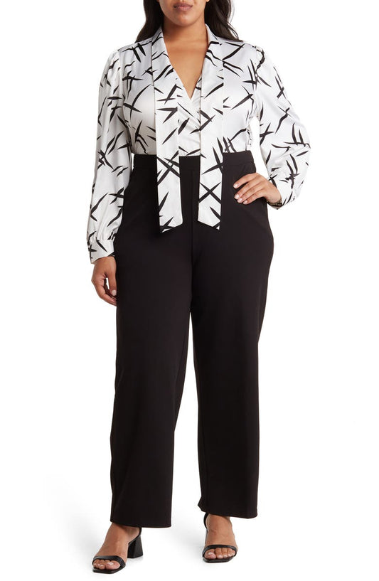 Zoe Mixed Media Jumpsuit