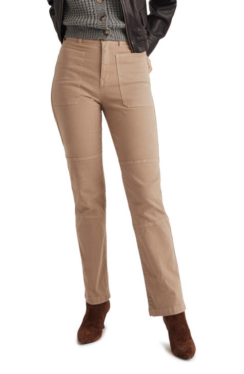 Vaqueros cargo de lona rectos de los años 90 (cuerda oscura)