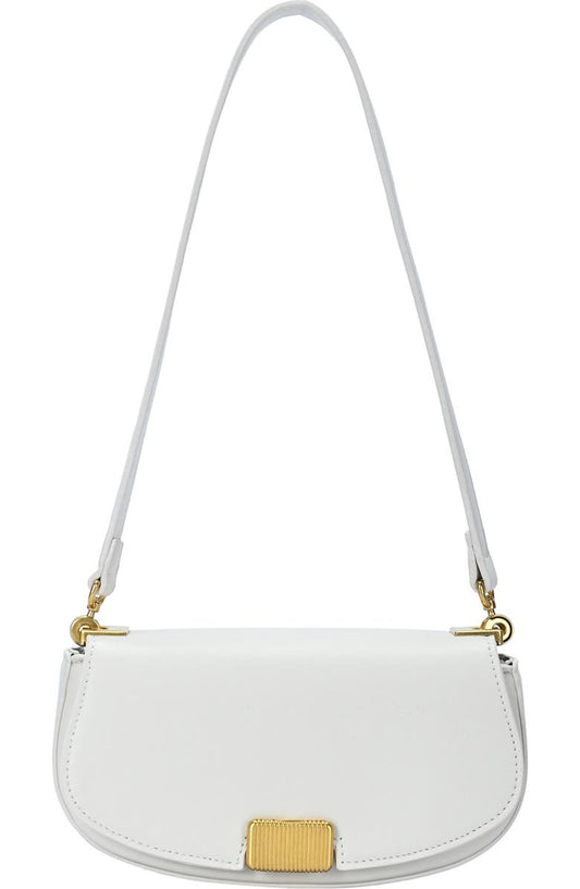 Rib Buckle Shoulder Bag