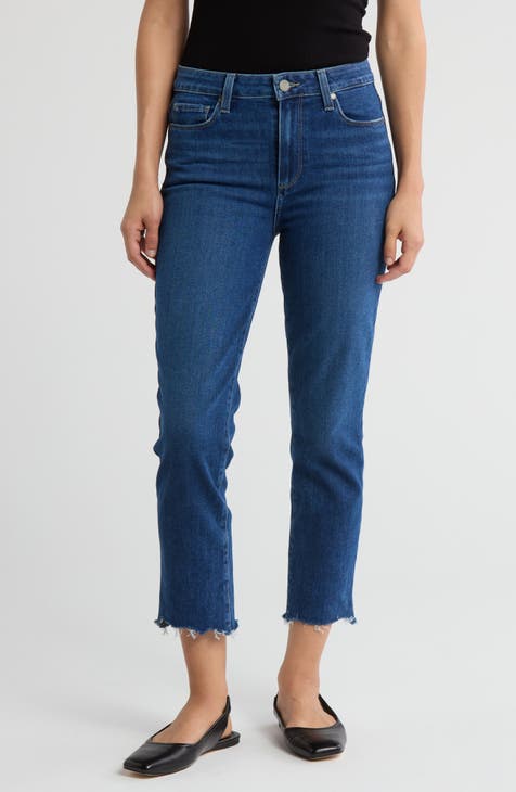 Vaqueros ajustados con tobillos y cintura alta Hoxton (Darcel Distressed)