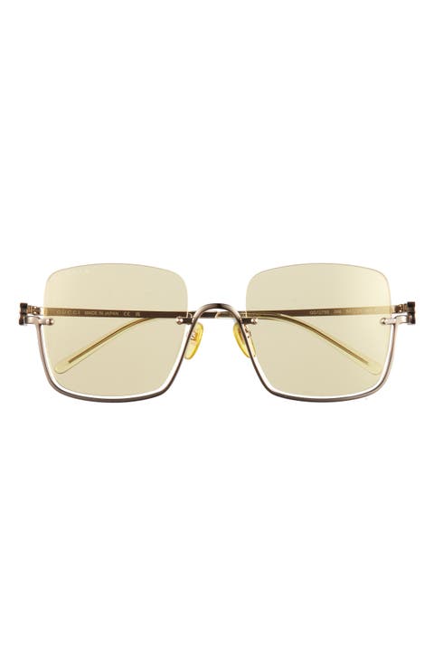 54mm Half Rim Sunglasses
