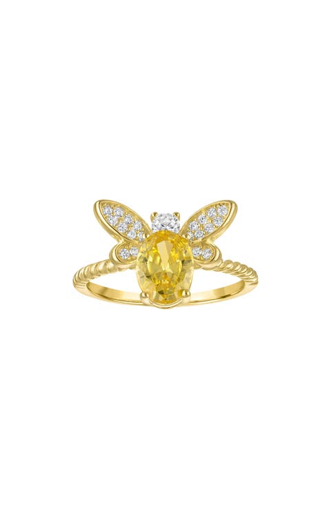 Cubic Zirconia Dragonfly Ring