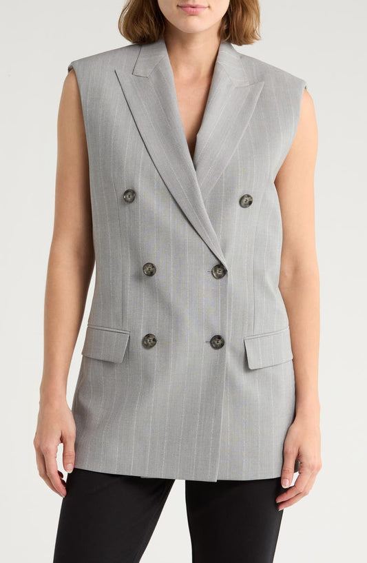 Jettaway Sleeveless Double Breasted Wool Jacket
