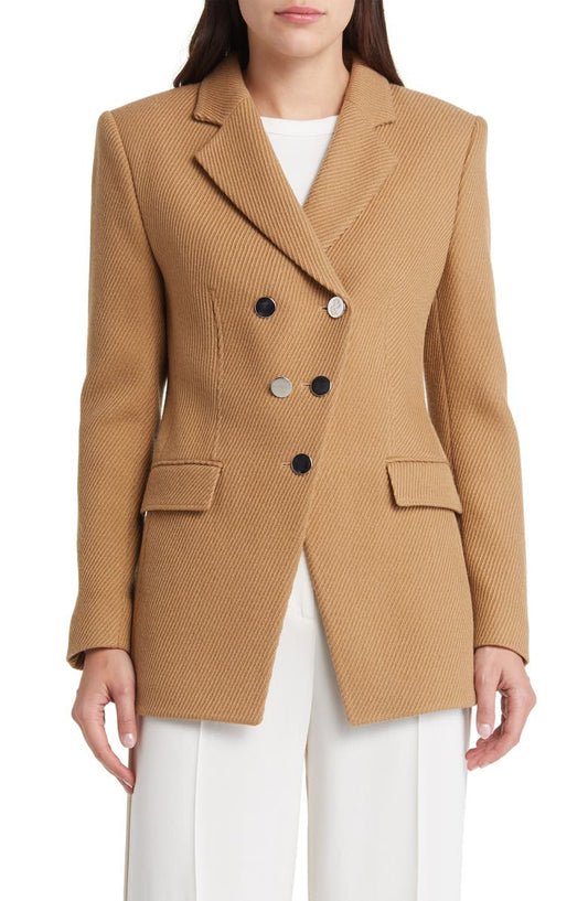 Jestena Double Breasted Virgin Wool Blazer