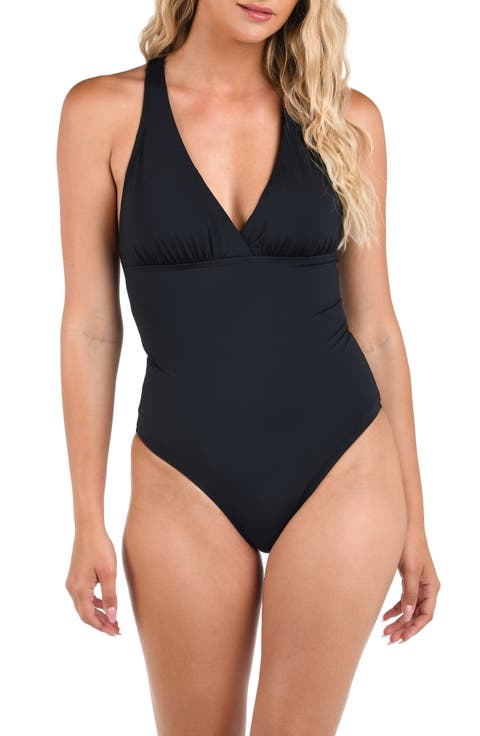Island Goddess Cross Back One-Piece Swimsuit