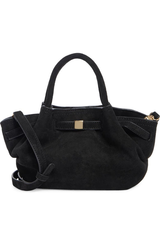 Faux Suede Crossbody Bag