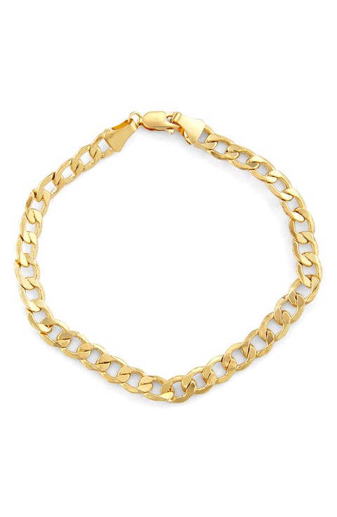 10K Gold Curb Chain Bracelet