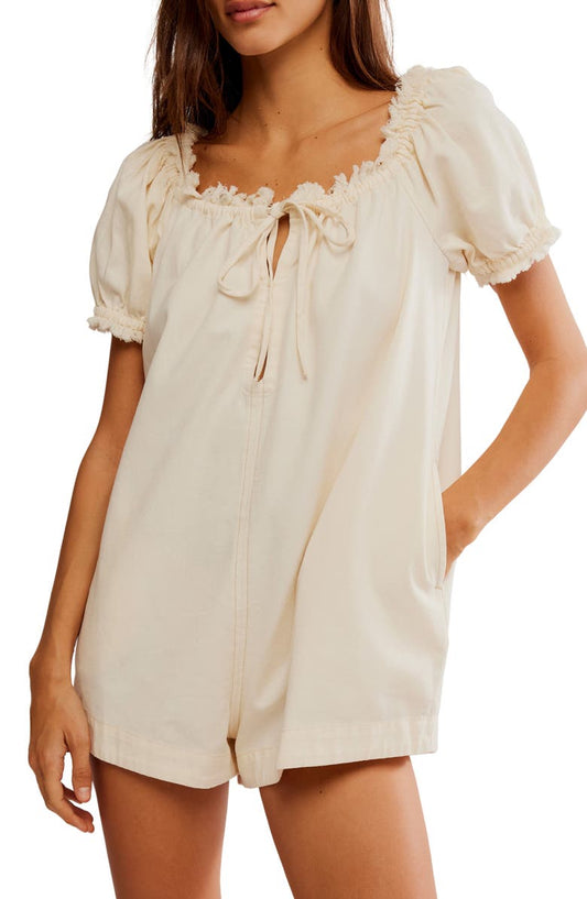 Daisy Denim Babydoll Romper