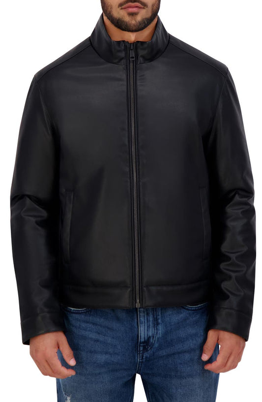 Cole Haan Faux Leather Jacket