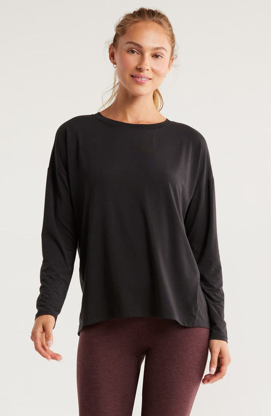 Breathe Long Sleeve Split Back T-Shirt