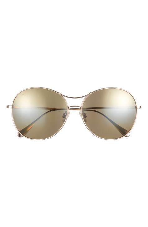 Gafas de sol polarizadas redondas con núcleo de 61 mm