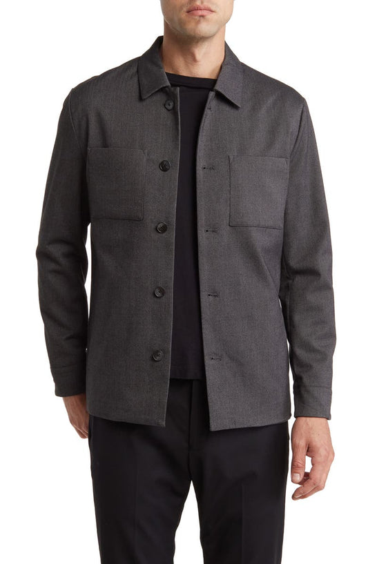 Corsa Herringbone Shirt Jacket