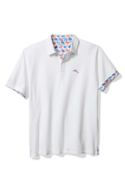 Flamingo Mingle IslandZone® Piqué Performance Polo (Big & Tall)