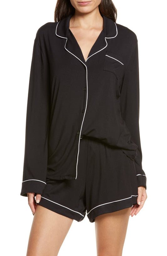 Moonlight Eco Long Sleeve Short Pajamas (Regular & Plus Size)