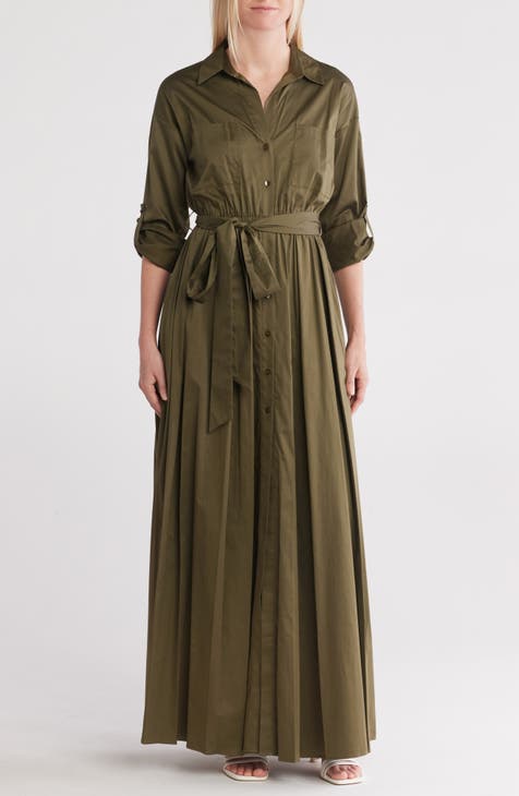 Vestido camisero largo camisero