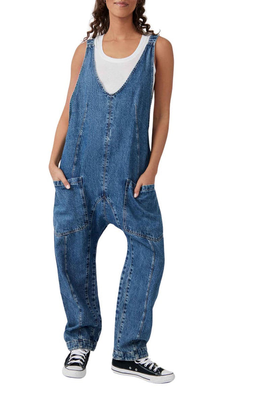 High Roller Denim Jumpsuit