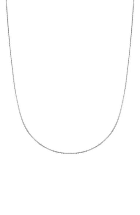 Sterling Silver Snake Chain Necklace