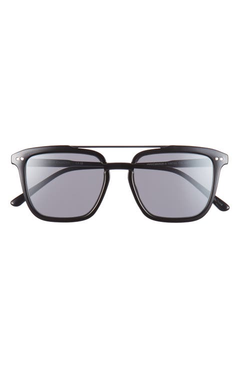 119mm Oversize Square Shield Sunglasses