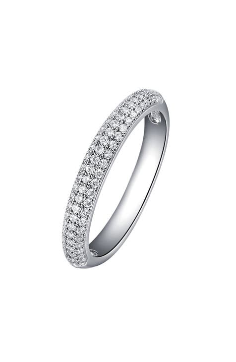 Anillo Pavé de Diamantes Simulados