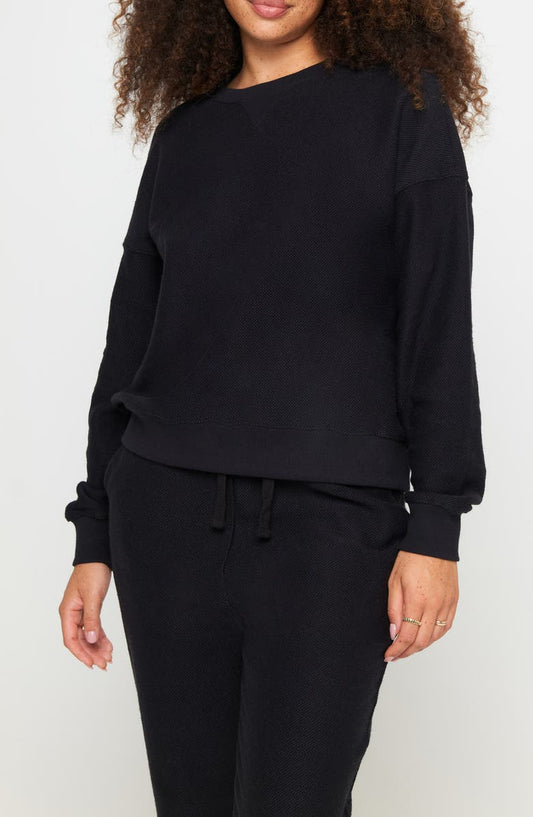 Andi Waffle Fleece Sweatshirt