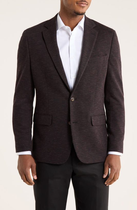 Bird's Eye Notch Lapel Cotton Blend Sport Coat (Short, Regular & Long)