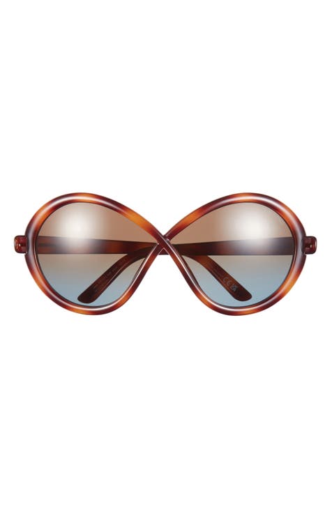 Gafas de sol de mariposa degradadas de 68 mm