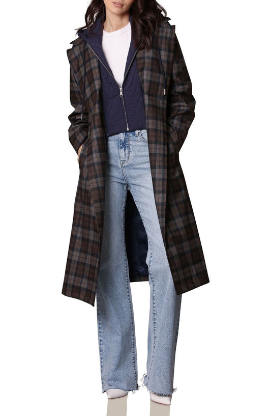 Plaid Rain Coat