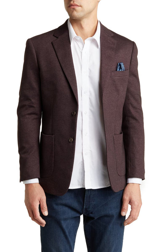 Notch Lapel Cotton Blend Sport Coat (Short, Regular & Long)
