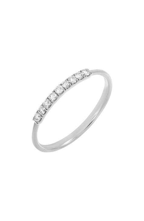 Anillo Apilable de Diamantes - 0.1ct. (Exclusivo Nordstrom)