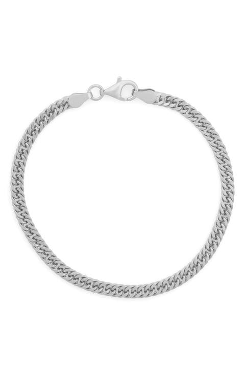 Sterling Silver Curb Chain Bracelet