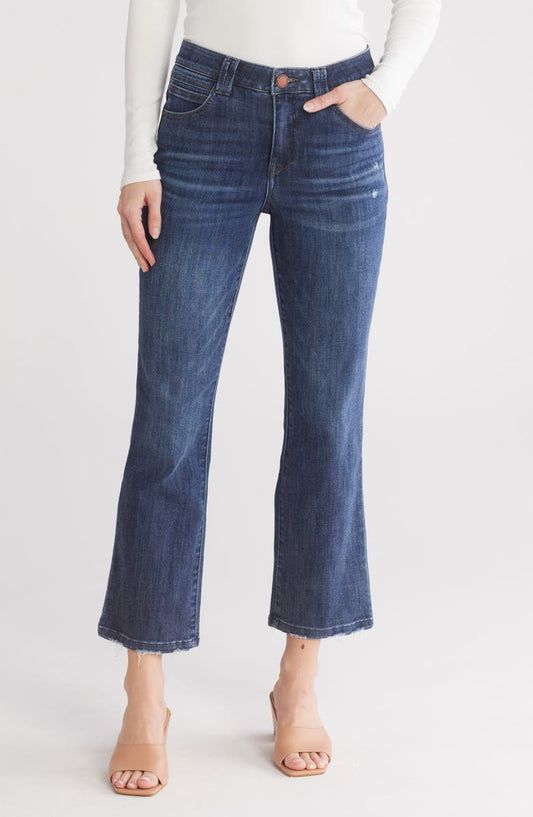 Crop Itty Bitty Flare Jeans (Indigo Artisinal)
