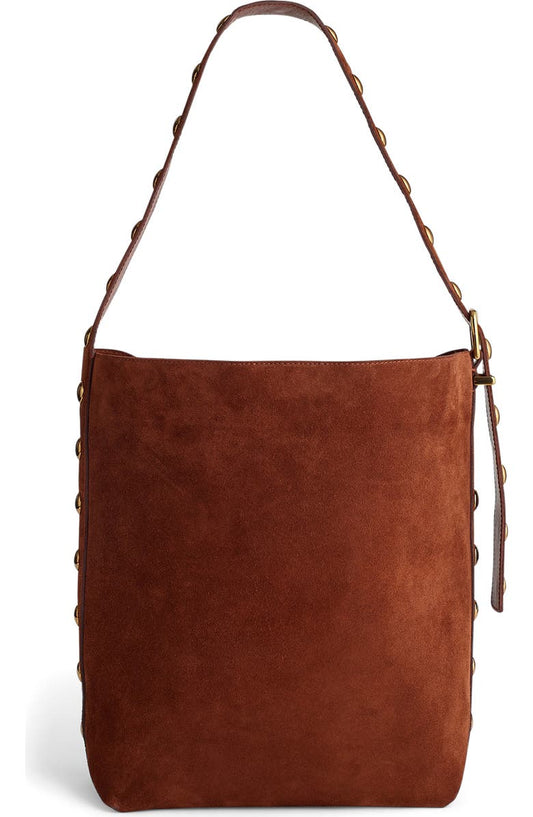 Essentials Suede Bucket Bag