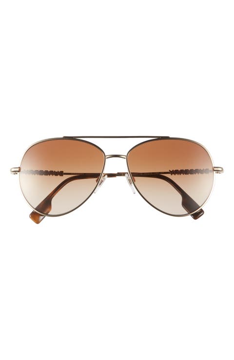 58mm Gradient Aviator Sunglasses