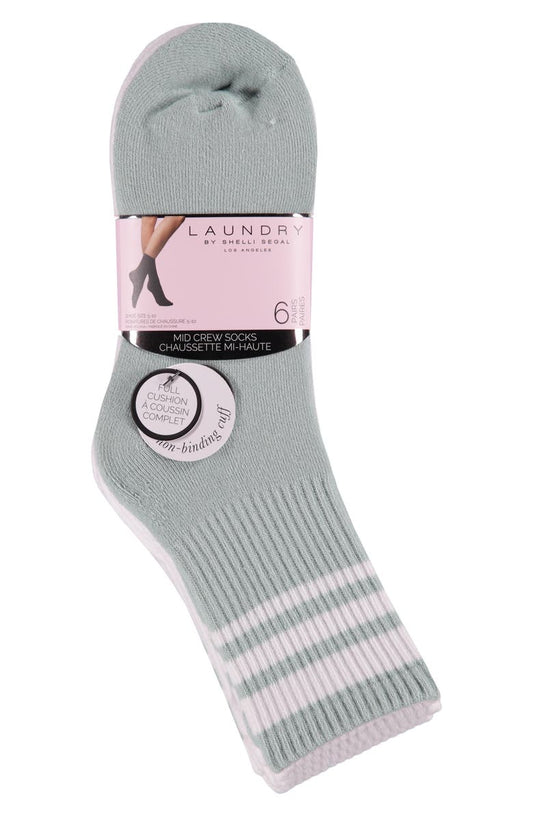 6-Pack Full Cushion Crew Socks