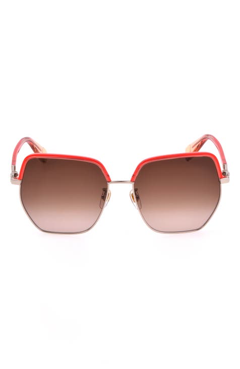 Gafas de sol ovaladas degradadas de 57 mm