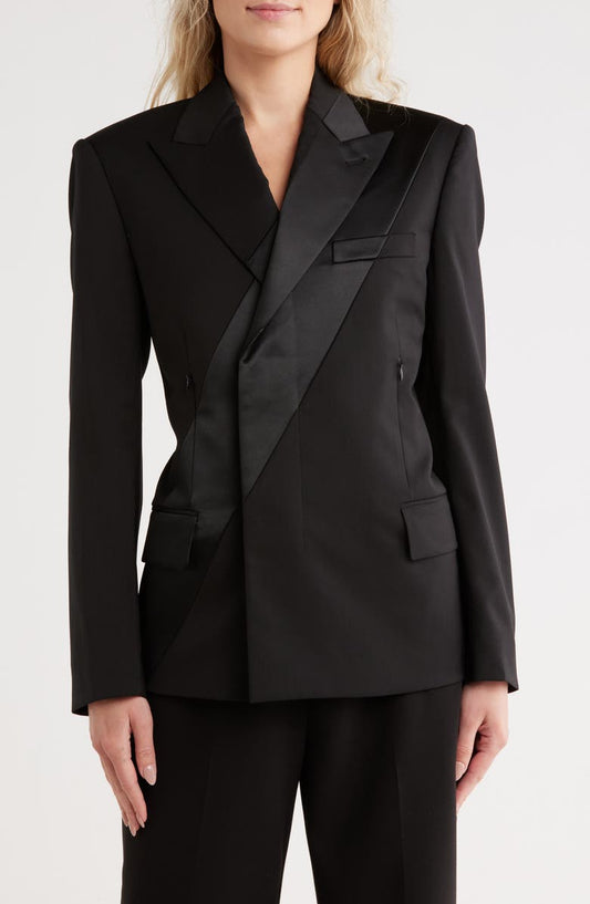 Tux Satin Stripe Blazer