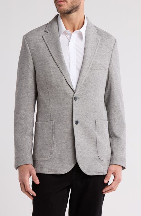 Abrigo deportivo con suéter de punto