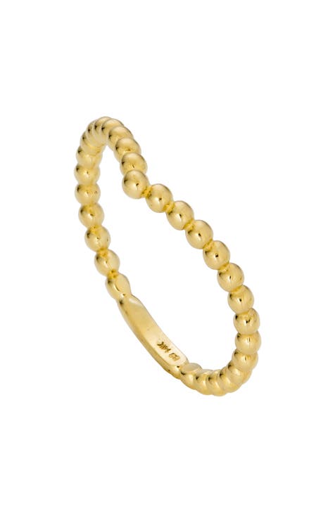 Anillo Corazón Bola Oro Amarillo 14K